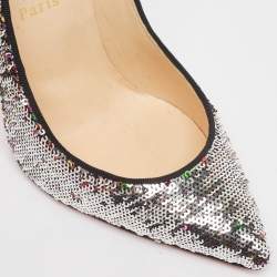 Christian Louboutin Multicolor Sequins Pigalle Pumps Size 38