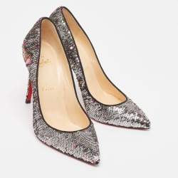 Christian Louboutin Multicolor Sequins Pigalle Pumps Size 38