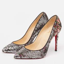 Christian Louboutin Multicolor Sequins Pigalle Pumps Size 38