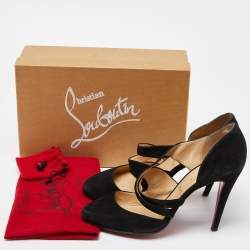مملوكة مسبقًا Christian Louboutin Black Suede Citoyenne Pumps Size 41