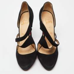 ممل�وكة مسبقًا Christian Louboutin Black Suede Citoyenne Pumps Size 41