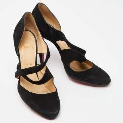 مملوكة مسبقًا Christian Louboutin Black Suede Citoyenne Pumps Size 41