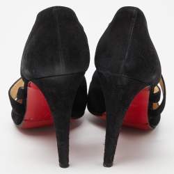 مملوكة مسبقًا Christian Louboutin Black Suede Citoyenne Pumps Size 41