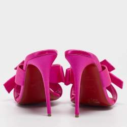 Christian Louboutin Pink Satin Matricia Sandals Size 40