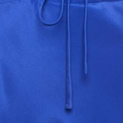 Pre Owned Christopher Esber Blue Silk Tie-Up Detail Strappy Top S