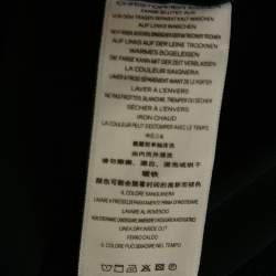 مملوكة مسبقًا Christopher Esber Navy Blue Sevilla Crop Denim Wrap Top M