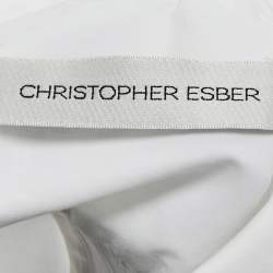 Christopher Esber White Cotton Button Front Twisted Blouse XS
