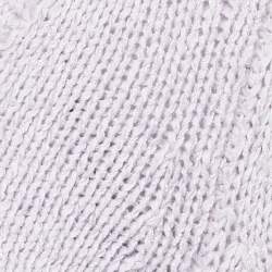 مملوكة مسبقًا توب كريستوفر إسبير كروشيه قطن ليلكي بأكمام طويلة مقاس صغير جدًا (إكس سمول)