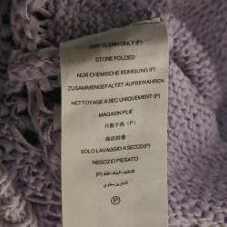 مملوكة مسبقًا توب كريستوفر إسبير كروشيه قطن ليلكي بأكمام طويلة مقاس صغير جدًا (إكس سمول)