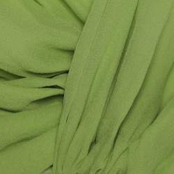 Pre Owned Christopher Esber Green Crepe Twisted Tops S