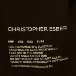 مملوكة مسبقًا توب كريستوفر إيسبر كروب مفتوح من الخلف بني مقاس صغير