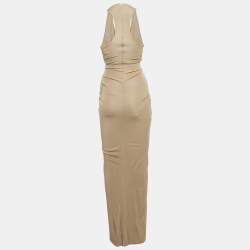 مملوكة مسبقًا Christopher Esber Sage Green Jersey Cut-Out Maxi Dress XS