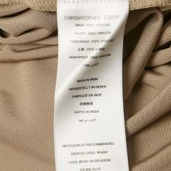 مملوكة مسبقًا Christopher Esber Sage Green Jersey Cut-Out Maxi Dress XS