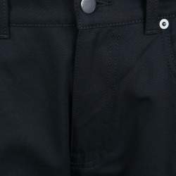 Christopher Kane Black Embroidered Hem Detail Cropped Jeans S