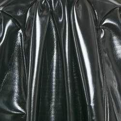 Christopher Kane Black Faux Leather Cut-Out Strap Detail Maxi Dress S 