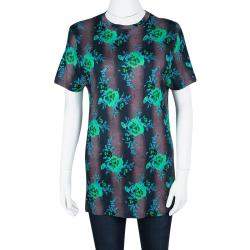Christopher Kane Multicolor Floral Printed T-Shirt S