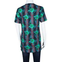 Christopher Kane Multicolor Floral Printed T-Shirt S