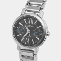 مملوكة مسبقًا Citizen Eco-Drive FD1000-57E Black Dial Stainless Steel Women's Wristwatch 31 mm