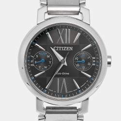 مملوكة مسبقًا Citizen Eco-Drive FD1000-57E Black Dial Stainless Steel Women's Wristwatch 31 mm