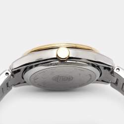 Pre Owned Citizen Silver Two-Tone Stainless Steel Eco-Drive FE1124-82A Women's Wristwatch 28 mm