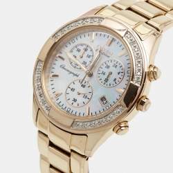 Citizen Mother of Pearl Gold Plated Stainless Steel Regent FB1223-55D Women's Wristwatch 35 mm