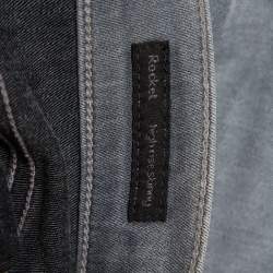 مملوكة مسبقًا Citizens of Humanity Grey Denim High Rise Skinny Rocket Jeans M