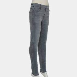 مملوكة مسبقًا Citizens of Humanity Grey Denim High Rise Skinny Rocket Jeans M