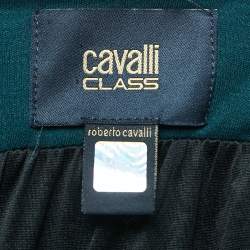 Pre Owned Class by Roberto Cavalli Green Jersey Maxi Skirt L