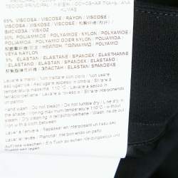 مملوكة مسبقًا Class by Roberto Cavalli Black Cotton Knit Waist Stud Detail Short Skirt L