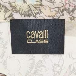 مملوكة مسبقًا Class by Roberto Cavalli Pink Floral Print Silk Sheer Shirt M