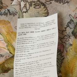 مملوكة مسبقًا Class by Roberto Cavalli Pink Floral Print Silk Sheer Shirt M