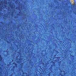 Cavalli Class Blue Lace Midi Skirt L