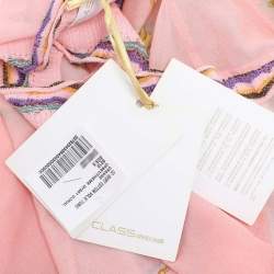 Pre Owned Class by Roberto Cavalli Multicolor Floral Print Chiffon Tunic Blouse M