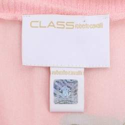 Pre Owned Class by Roberto Cavalli Multicolor Floral Print Chiffon Tunic Blouse M