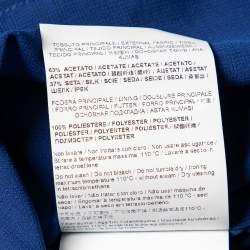 Pre Owned تنورة ماكسي كافالي كلاس كريب أزرق مقاس كبير (لارج)