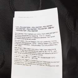 Pre Owned Class by Roberto Cavalli Black Contrast Leopard Print Stretch Crepe Blazer S