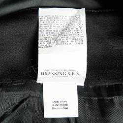Class by Roberto Cavalli Black Satin Maxi Skirt L