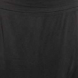 Class by Roberto Cavalli Black Satin Maxi Skirt L