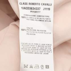 Pre Owned Class by Roberto Cavalli Black Tulle Panelled Maxi Dress L