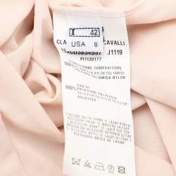 Pre Owned Class by Roberto Cavalli Black Tulle Panelled Maxi Dress L