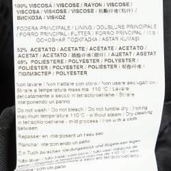 مملوكة مسبقًا Class by Roberto Cavalli Black Logo Jacquard Crepe Shift Dress S