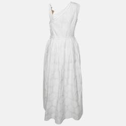 مملوكة مسبقًا Class by Roberto Cavalli Floral Embroidered Sleeveless Maxi Dress L