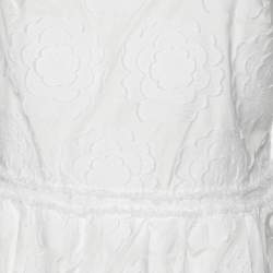 مملوكة مسبقًا Class by Roberto Cavalli Floral Embroidered Sleeveless Maxi Dress L