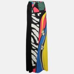 Class by Roberto Cavalli Multicolor Printed Viscose Maxi Skirt M