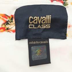 Class by Roberto Cavalli Multicolor Printed Jersey Strapless Dress M