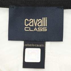 Class by Roberto Cavalli White Floral Print Viscose Long Sleeve Tunic M