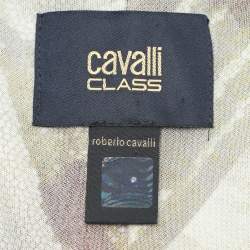 Pre Owned Class by Roberto Cavalli Green Viscose Maxi Dress L