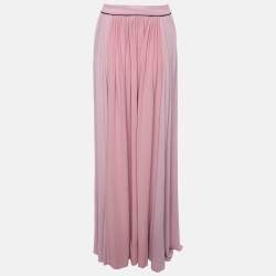 Class by Roberto Cavalli Pink Viscose Maxi Skirt L