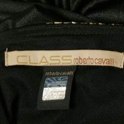 Pre Owned Class by Roberto Cavalli Black Embellished Jersey Sleeveless Gown M