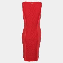 Class by Roberto Cavalli Red Knit Jersey Dress M